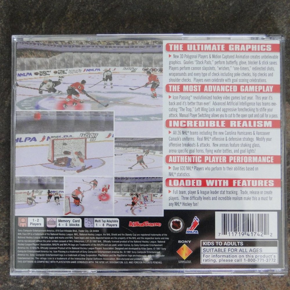 FACEOFF 98 VIDEO GAME - Picture 2 of 2